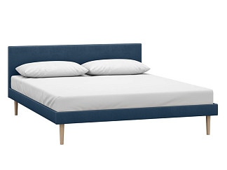 Кровать Гама 160 Velvet Navy Blue