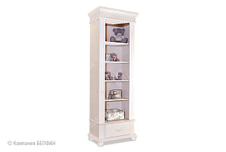 Стеллаж "Хельсинки-01" (1 ящик); белый воск