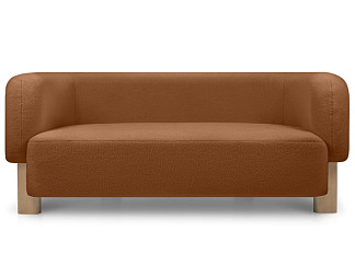 Диван прямой Арклоу Мех Терракотовый