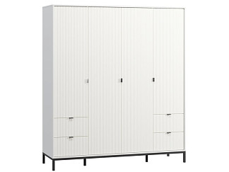 Распашной шкаф Трейвис 4-181x205 Белый