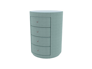 Тумба Verda Classic (Ткань: Микровелюр Marino 23 Мятный) 51x53