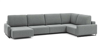 Угловой диван Хаммер NEXT с узкими подлокотниками с оттоманкой