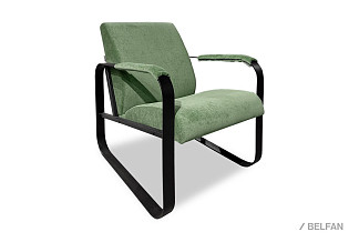 Кресло "Лойт"; нераскл.; черный; Velvet Lux 78 (СМ) (гр. 1)