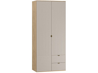 Распашной шкаф Монблан 2-93x215 Линии Латте/Дуб Ирландский