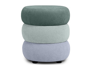 Пуф Мэл Букле Зеленый/лиловый