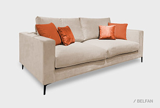 "Мэттью" диван 3-х местный; раскл.; 3М; "Тик-так" (1960x1400); чёрный; Aphrodite 02+Oscar 414+Oscar 414 (гр.2/МТХ+СМ)