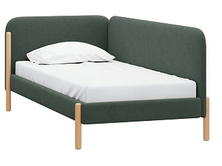 Кровать Кейси 90 Велюр Оливковый