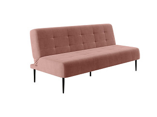 Орматек Диван-кровать Monaco без подлокотников (Ткань: Велюр Barkhat 15 Розовый) 111x186