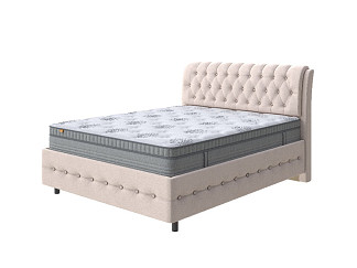 Кровать Como (Veda) 4 Grand с ПМ + Матрас Optima Comfort M (Ткань: Велюр Ultra Суфле) 140x220