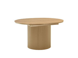 Кухонный стол Дарсел 140x120 раскладной Ясень натуральный