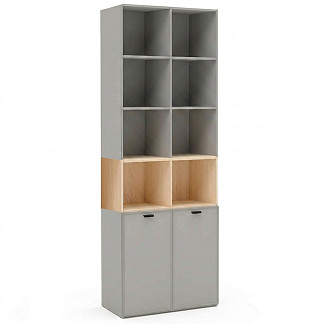 Шкаф двухстворчатый Римини серая Римини серая