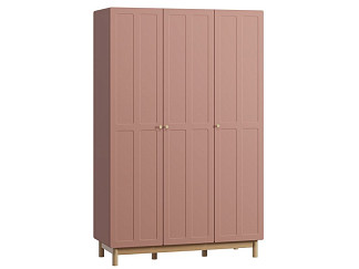 Распашной шкаф Виклу 3-135x210 Розовый