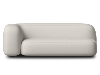 Диван прямой Риббл-11 Bucle White