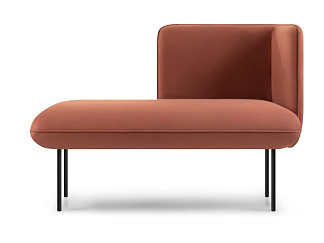 Кушетка Наск Велюр Терракотовый