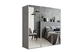 Шкаф-купе Lux с зеркальными дверцами