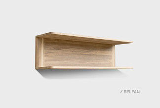 Полка настенная "Норд" 108; белёный дуб