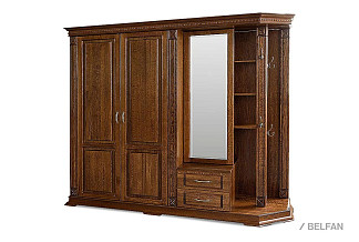 Шкаф комбинированный "Верди Люкс" 1; дверь слева; черешня