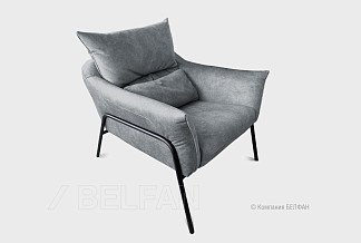 "Купер" кресло; нераскл.; 12; металл черный; Aurora grey (35324); (гр. 2/АБ)