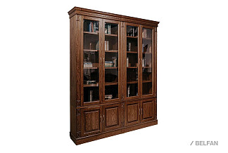 Набор мебели для библиотеки "Верди Люкс 4"; черешня