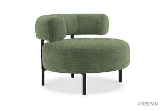 "Одри" кресло; нераскл.; 12; черный; Soul 618  (гр. 2/СМ)