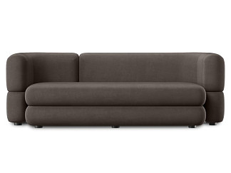 Диван прямой Brera Velour Stone