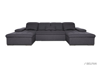 "Престон" диван П-образный; раскл.; 4AL9020M8MR; "Дельфин" (2580х1360); Best05 (гр. 5 /ТД)