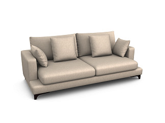 Орматек Verona пух-перо 3-х местный Soft (Ткань: Рогожка Lino 59 ореховый) 117x234