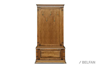 Тумба с вешалкой "Верди Люкс" 06; дуб рустикаль с патиной