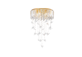 Подвесной светильник 5648E/8A GOLD+CLEAR