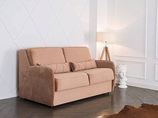 Орматек Диван-кровать Synergy Slim (Ткань: Велюр Soft 731 Миндальный) 160x196