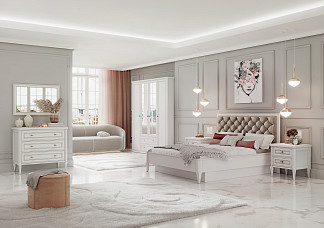 Спальный гарнитур Онтарио 9 (7 элементов)