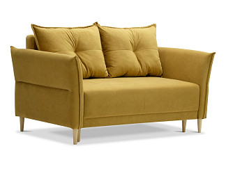 Орматек Диван-кровать Монти mini Middle (Ткань: Велюр Ultra mustard (горчичный)) 141x190