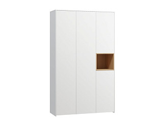 Распашной шкаф Висмар 3-153x240 Белый