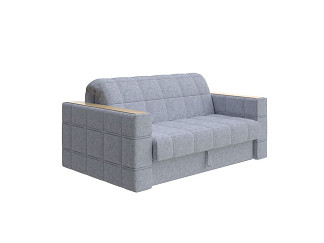 Орматек Диван-кровать прямой Ergonomic dream (ЛДСП+ткань Levis 83 Светло-Серый/Ясень светлый) 158x211