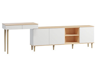 Стол-тумба Элвуд 267x78 Белый