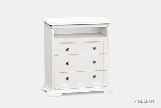 Комод для прихожей "Лика"; белая эмаль