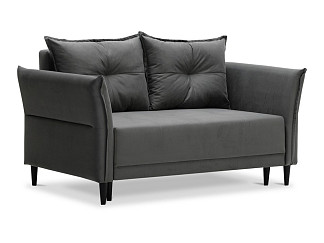 Орматек Диван-кровать Монти mini Middle (Ткань: Велюр Newtone Antracit серый) 141x190
