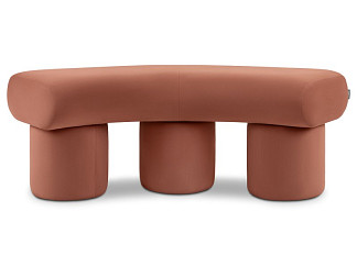 Банкетка Плум-2 Велюр Терракотовый