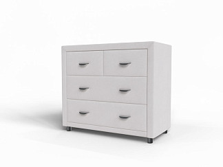 Комод Verda 2/4 (Ткань: Микровелюр Laska 01 Белая смородина (Verda)) 92x48