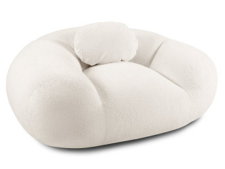 Пуф Тут Рядом Красавчик Мини Мех Белый