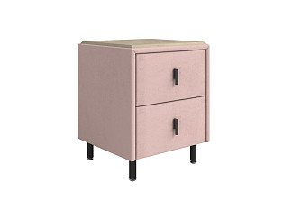 Тумба Орматек Sofix (Велюр/ЛДСП Ultra Розовый мусс/Бунратти) 45x45
