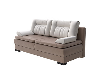 Орматек Диван-кровать Easy Home Hard (Ткань: Велюр Forest 514 Светло-коричневый/Forest 726 Светло-бежевый) 150x200