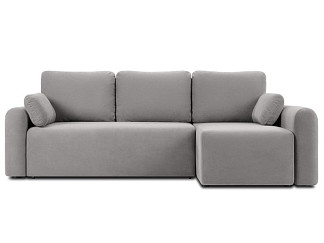 Диван угловой Кирмас-2 Велюр Светло-серый