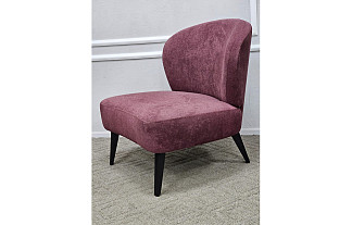 Кресло интерьерное Битри ягодное / ноги Венге