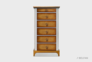 Комод высокий "Бриансон"; муссон+дуб