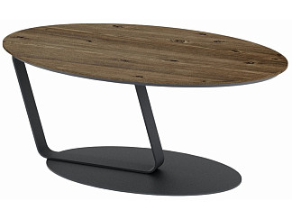 Орматек Стол журнальный Лисмор (Металл + МДФ Орех светлый) 93x57