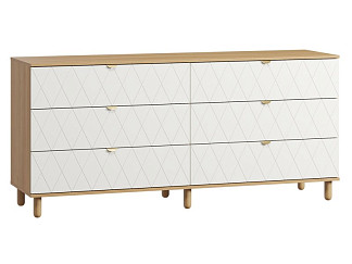 Комод Теджонс 185x85 Ромб Белый