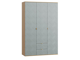 Распашной шкаф Монблан 3-139x215 Косы Мятный