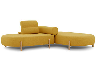 Диван модульный Альди-2 Bucle Yellow