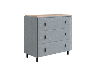 Комод Орматек Sofix (Велюр/ЛДСП Gratta 3 Утренний туман/Бунратти) 92x46